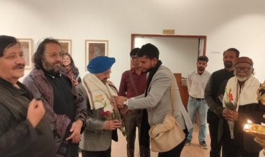 Art exhibition of Rajasthan artists: राजस्थान के कलाकारों की दिल्ली में कला प्रदर्शनी