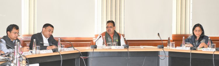 Chief Minister Bhajanlal Sharma: सौ दिवसीय कार्ययोजना के लक्ष्यों को प्रभावी ढंग से करें पूरा  विभागों में नवाचारों को दिया जाए बढ़ावा  - मुख्यमंत्री भजनलाल शर्मा