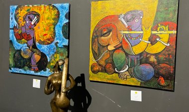 Echoes of Tradition art exhibition: मनुष्य मनोभाव और कृष्ण लीलाओं से प्रेरित रही 'एकोज़ ऑफ़ ट्रेडिशन' आर्ट एग्जीबिशन  