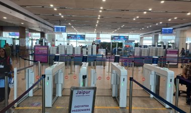 Jaipur Airport news: जयपुर एयरपोर्ट पर डिजीयात्रा इंफ्रास्टक्टर का किया विस्तार