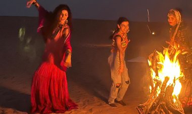अभिनेत्री निमरत कौर को आईफा  से पहले राजस्थान के जैसलमेर में डांस करते हुए देखा