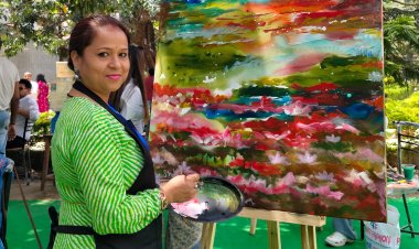 डॉ. रेणु शाही का ‘रंग-साज़' में कलाअभिव्यक्ती"