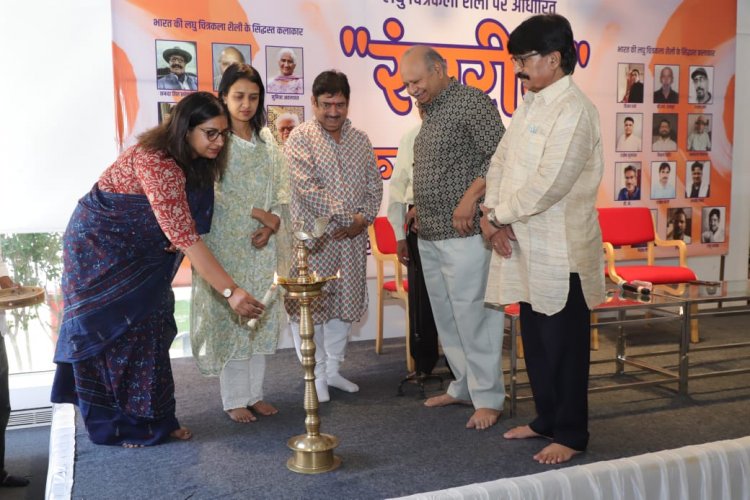 रंगरीत महोत्सव में छाया पारम्परिक चित्रों का सौंदर्य