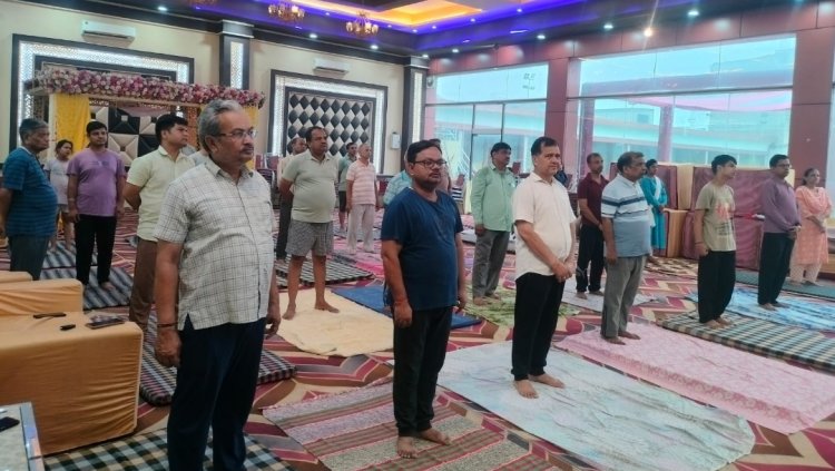 अन्तरराष्ट्रीय योग दिवस मनाया