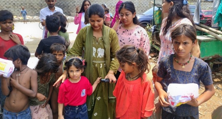 जरूरतमंद बच्चों के साथ मनाया जन्मदिन