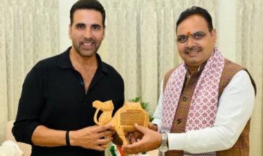 अक्षय कुमार ने की मुख्यमंत्री भजनलाल शर्मा से मुलाकात, राजस्थान में फिल्म इंडस्ट्री पर हुई चर्चा