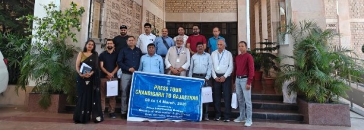 PIB Chandigarh Media Delegation Explores Innovation Ecosystem at IIT Jodhpur, NIFT and FDDI