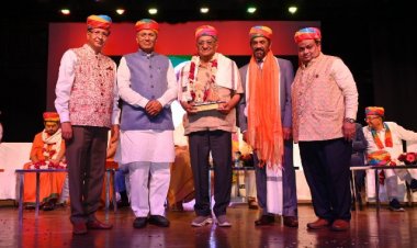 Cultural Luminary K.C. Malu Honoured with Rajasthan Sanstha Sangh Award in New Delhi