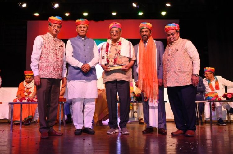 Cultural Luminary K.C. Malu Honoured with Rajasthan Sanstha Sangh Award in New Delhi