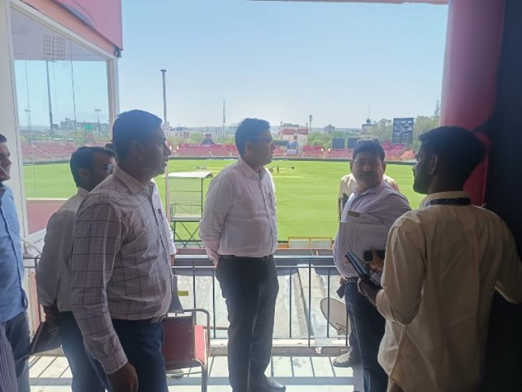 IPL 2026 से पहले जयपुर में हाई अलर्ट: SMS स्टेडियम में सुरक्षा, स्वास्थ्य और सुविधाओं पर कलेक्टर की सख्त नजर