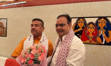 कोलकाता में मुख्यमंत्री भजनलाल शर्मा ने की शिरकत, सुवेंदु अधिकारी को दी शुभकामनाएं