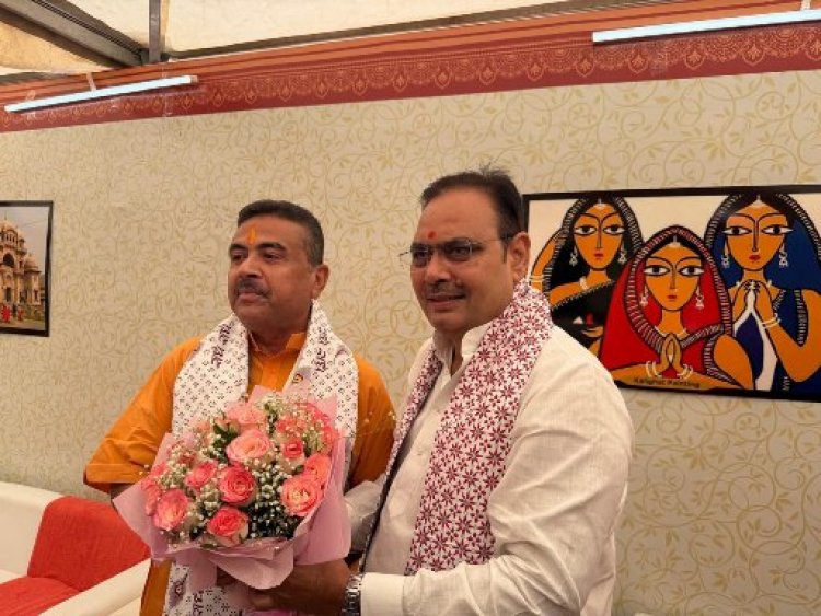कोलकाता में मुख्यमंत्री भजनलाल शर्मा ने की शिरकत, सुवेंदु अधिकारी को दी शुभकामनाएं