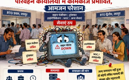 एक हफ्ते से ठप ‘वाहन’ पोर्टल, आरटीओ दफ्तरों में थमे काम; परेशान होकर लौट रहे लोग