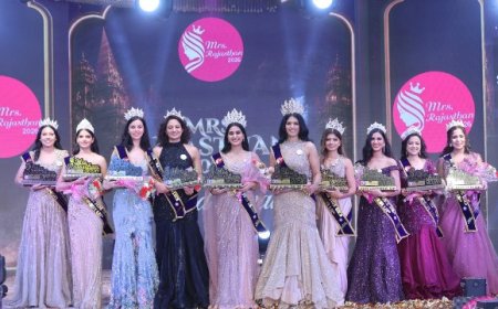 Mrs Rajasthan 2026: 1700 महिलाओं के बीच चमकीं उमा मीना और श्वेता कंसाना