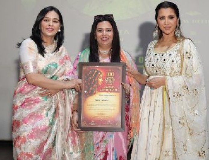 जयपुर की शिखा शर्मा को राष्ट्रीय स्तर पर “100 आइकॉनिक वूमेन ऑफ इंडिया 2026” सम्मान