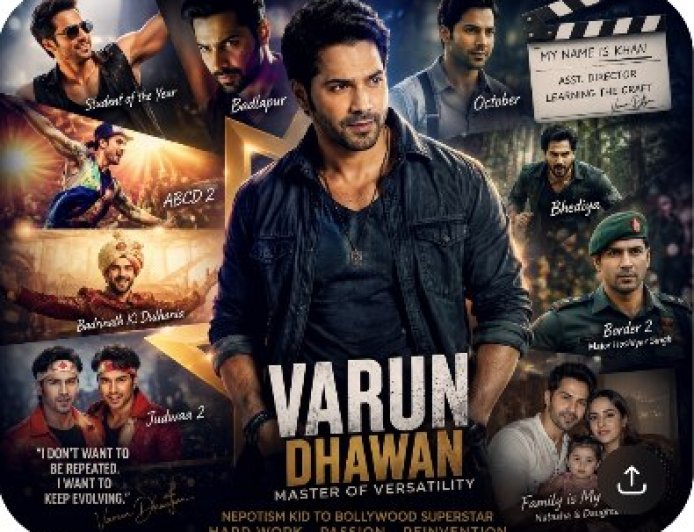 ‘Nepotism Kid’ से बना Bollywood का Most Versatile Superstar! Varun Dhawan की वो अनकही स्ट्रगल स्टोरी, जिसने बदल दी पूरी गेम