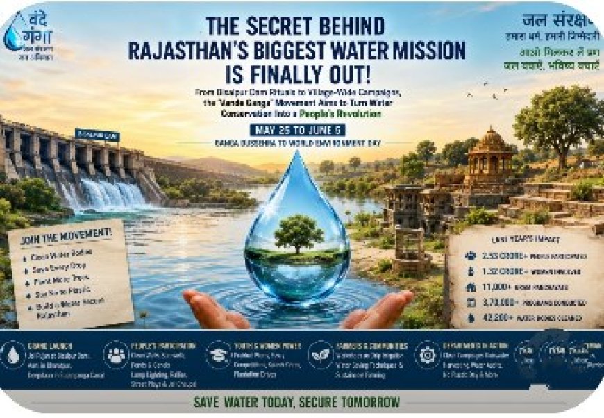 ‘बीसलपुर से उठेगी जल क्रांति की नई लहर’: राजस्थान में शुरू होगा ऐसा अभियान, जो बदल सकता है आने वाली पीढ़ियों का भविष्य