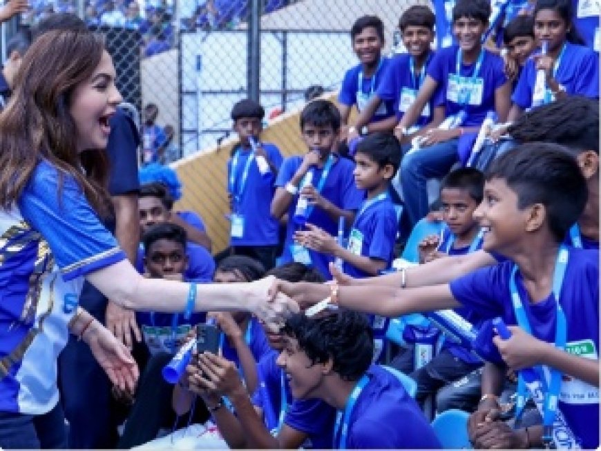 20 हजार बच्चों की गूंज से थर्राया वानखेड़े! मुंबई इंडियंस का ESA मैच बना सपनों और मुस्कानों का सबसे बड़ा उत्सव