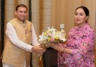 संदीप भुतोड़िया ने कांथा दुपट्टा और गीतांजलि से किया डिप्टी CM दिया कुमारी का अनोखा स्वागत