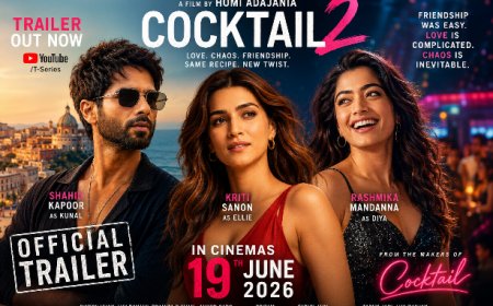 ‘इश्क, दोस्ती और धोखे का हाई-वोल्टेज गेम’: Cocktail 2 का Trailer रिलीज, Shahid-Kriti की Chemistry और Rashmika का Chaos बना चर्चा का केंद्र