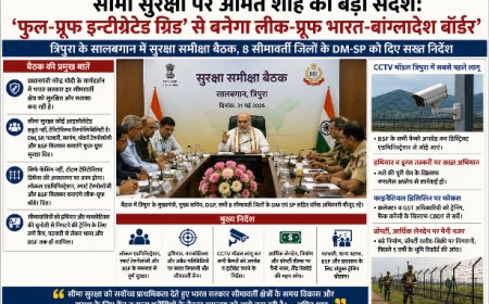 लीक-प्रूफ बॉर्डर ग्रिड’ का ब्लूप्रिंट तैयार: अमित शाह का बड़ा संदेश, सीमा सुरक्षा अब सिर्फ BSF नहीं, पूरे सिस्टम की जिम्मेदारी