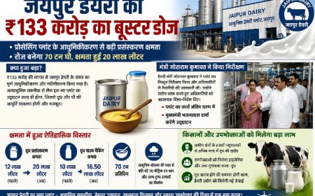 133 करोड़ रुपए का Mega Upgrade: अब रोज बनेगा 70 टन Ghee; 20 लाख लीटर Milk Processing Capacity से किसानों और उपभोक्ताओं को मिलेगा बड़ा लाभ