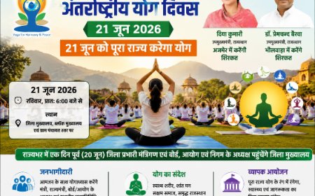 21 जून को योगमय होगा राजस्थान, उपमुख्यमंत्री से लेकर मंत्री और जनप्रतिनिधि करेंगे सामूहिक Yoga