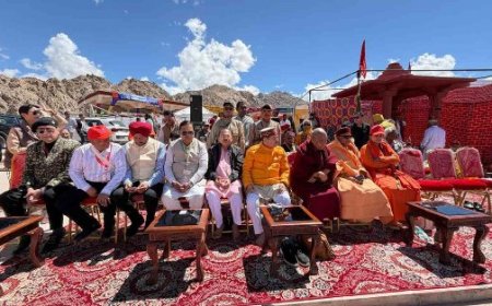 लेह-लद्दाख में देवनानी ने की सिंधु पूजा, बोले- ये नदी नहीं भारत की आत्मा है