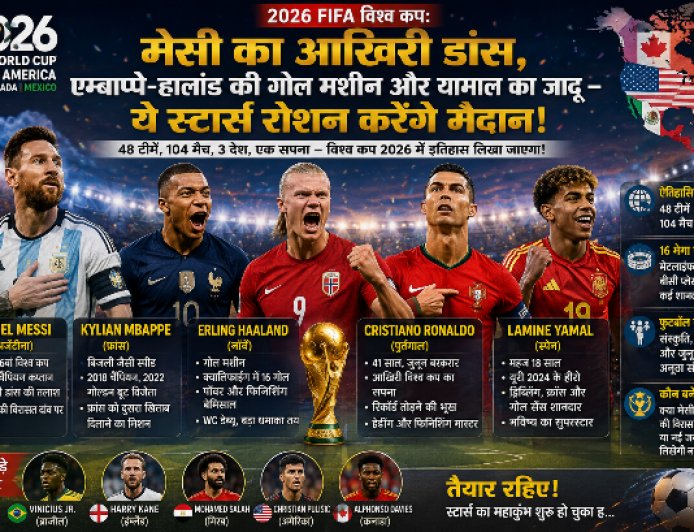 FIFA World Cup 2026: Messi का आखिरी मिशन या Mbappe-Haaland का नया युग?