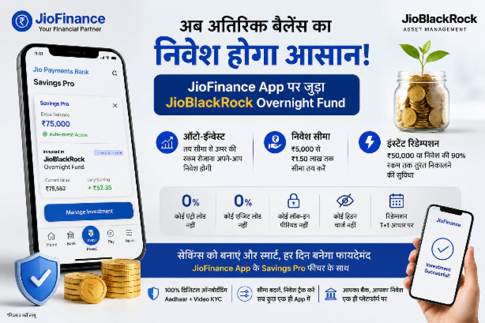 अब बैंक खाते का Extra Balance भी करेगा कमाई! JioFinance App पर लॉन्च हुआ Smart Investment फीचर