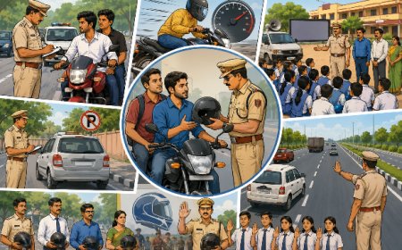 आज  से सख्ती: बिना हेलमेट पकड़े गए तो कटेगा चालान!