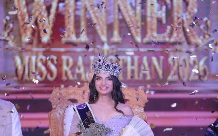 श्रीजा बनीं Miss Rajasthan 2026, 6500 प्रतिभागियों को पीछे छोड़ रचा इतिहास