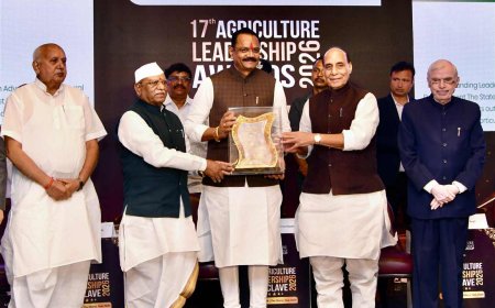 Natural Farming पर बड़ा संदेश: Agriculture Leadership Award में UP-Gujarat का जलवा, Rajnath Singh ने किया सम्मानित