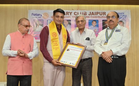 Shankar Saini को मिला बड़ा सम्मान, Rotary Club Jaipur ने दिया 'Unsung Hero' अवार्ड
