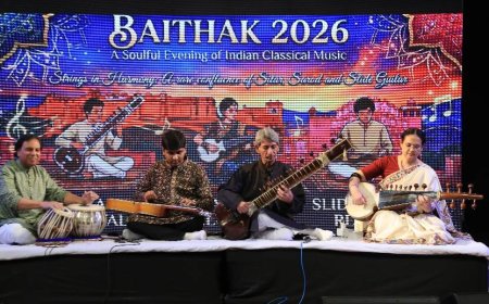 सरोद, सितार और स्लाइड गिटार की तिकड़ी ने बांधा ऐसा समां, झूम उठे जयपुर के संगीत प्रेमी