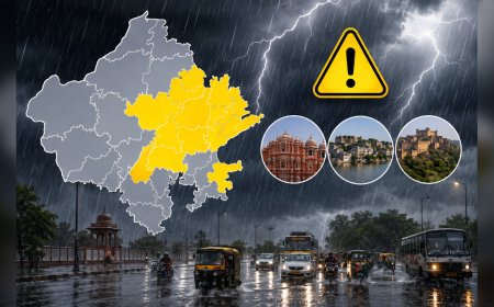 राजस्थान में फिर Active होगा Monsoon, 5 दिन Heavy Rain का Alert; Jaipur समेत कई जिलों में Yellow Alert