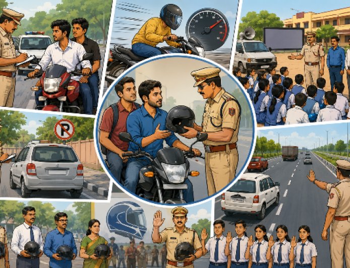 आज  से सख्ती: बिना हेलमेट पकड़े गए तो कटेगा चालान!