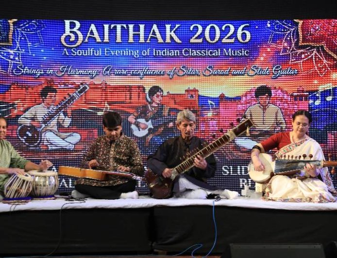सरोद, सितार और स्लाइड गिटार की तिकड़ी ने बांधा ऐसा समां, झूम उठे जयपुर के संगीत प्रेमी
