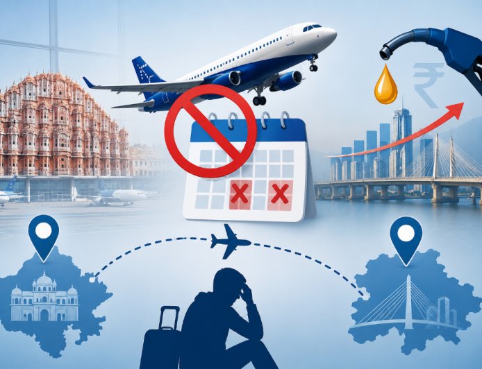 जयपुर से सूरत जाने वालों के लिए बुरी खबर! ATF की महंगाई पड़ी भारी, IndiGo ने हफ्ते में इन दो दिन ठप की उड़ान