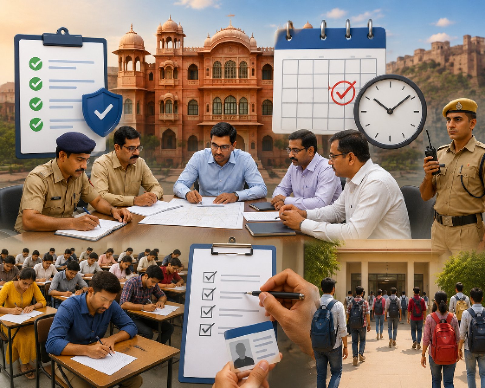 4.15 लाख अभ्यर्थियों की होगी परीक्षा, Jaipur में 1200+ Centres पर Senior Teacher Exam को लेकर हाई अलर्ट