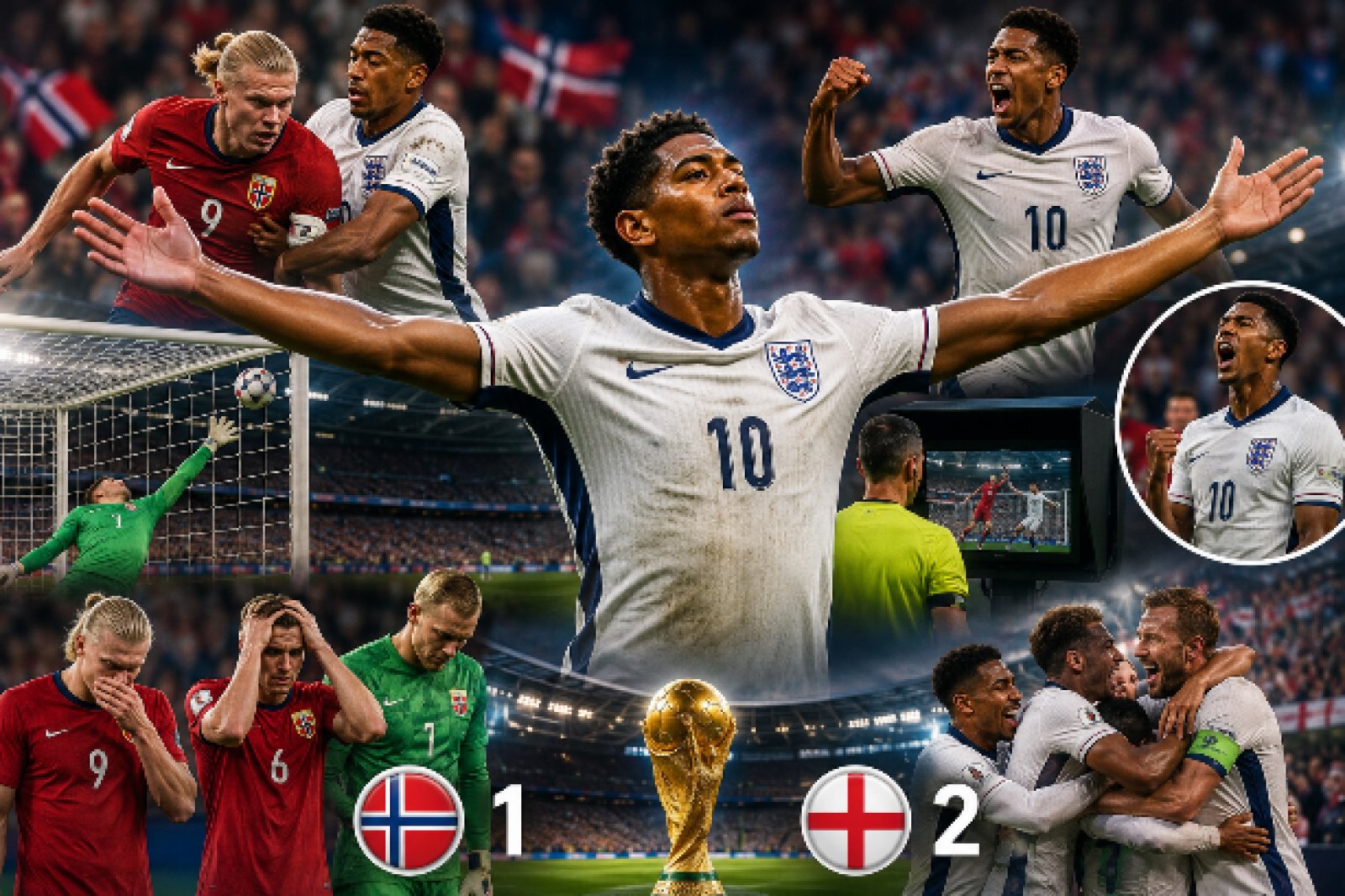 VAR ड्रामा, Extra Time और Bellingham का Double Strike... England ने Norway का सपना तोड़ रचा Semifinal का रास्ता