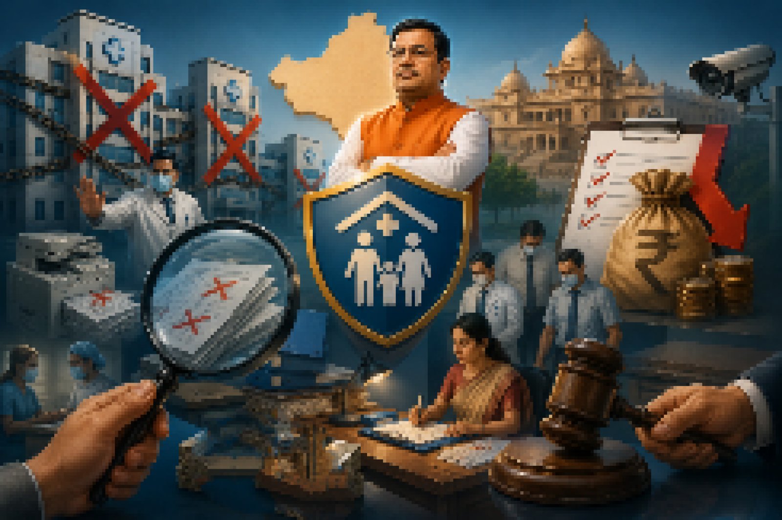 फर्जीवाड़ा करने वाले अस्पतालों की अब खैर नहीं! तीन महीने में 51 अस्पताल सस्पेंड, एक झटके में वसूला 3 करोड़ का जुर्माना