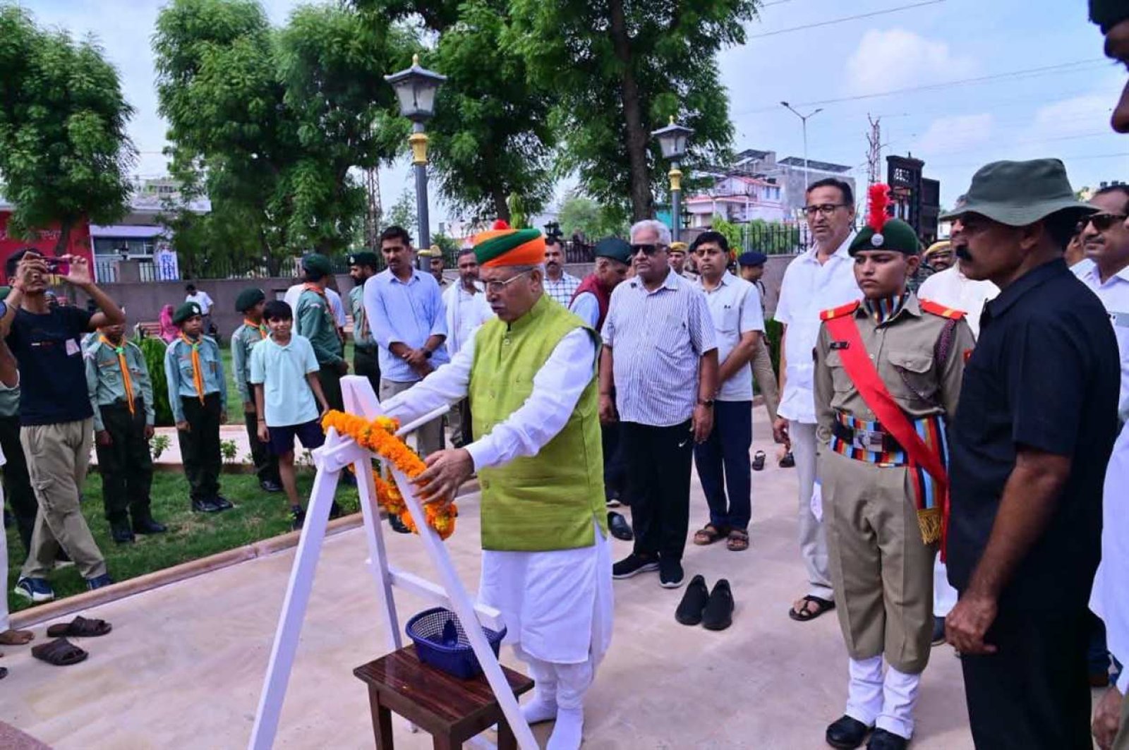 चूरू में कारगिल शहीदों को नमन, केंद्रीय मंत्री मेघवाल ने वीरांगनाओं को दी सलामी – जानें पूरा मामला