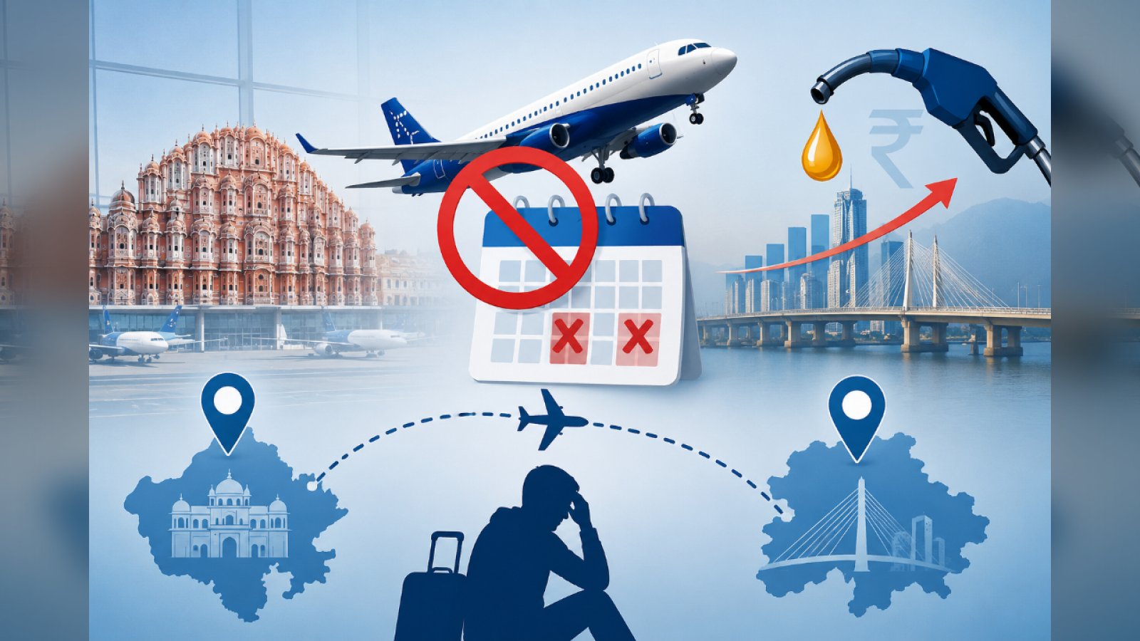 जयपुर से सूरत जाने वालों के लिए बुरी खबर! ATF की महंगाई पड़ी भारी, IndiGo ने हफ्ते में इन दो दिन ठप की उड़ान