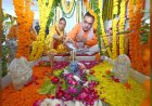 मुख्यमंत्री निवास पर गूंजे "ॐ नमः शिवाय" के मंत्र, भजनलाल शर्मा ने पत्नी संग की भोलेनाथ की विशेष पूजा