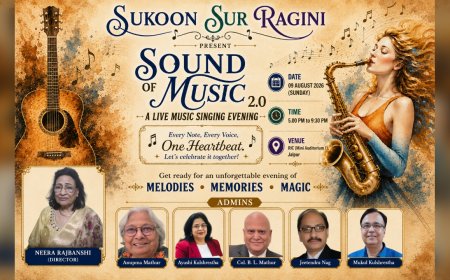 जयपुर में सजेगी सुरों की महफिल, 'SOUND OF MUSIC 2.0' में गूंजेंगे यादगार नगमे