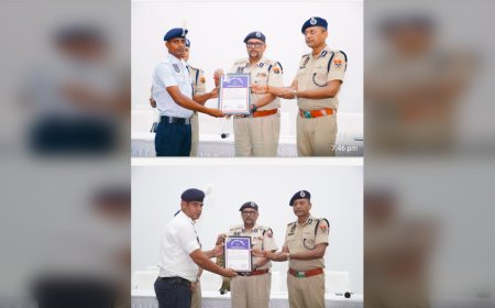 यातायात पुलिस में शानदार सेवाओं के लिए विश्वेंद्र सिंह को मिला DGP DISK सम्मान,