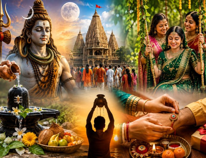 सावन का पावन सफर शुरू: 3 को पहला सोमवार, 15 को हरियाली तीज और 28 अगस्त को रक्षाबंधन की रौनक