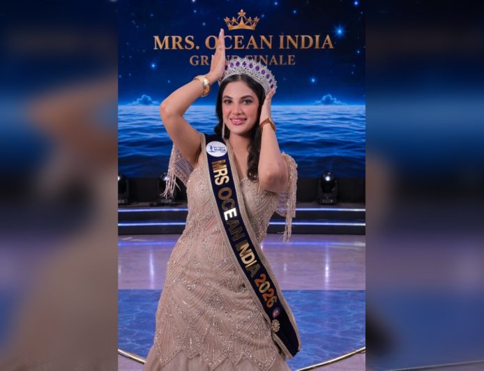 जयपुर की बेटी अदिति चौधरी बनीं Mrs Ocean India, अब 20 देशों के बीच फहराएंगी तिरंगा