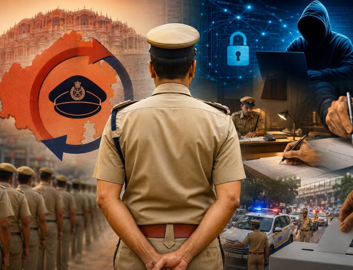 चुनाव से पहले पुलिस महकमे में बड़ा फेरबदल! जयपुर कमिश्नरेट के 17 ACP बदले, Cyber Crime पर सख्ती
